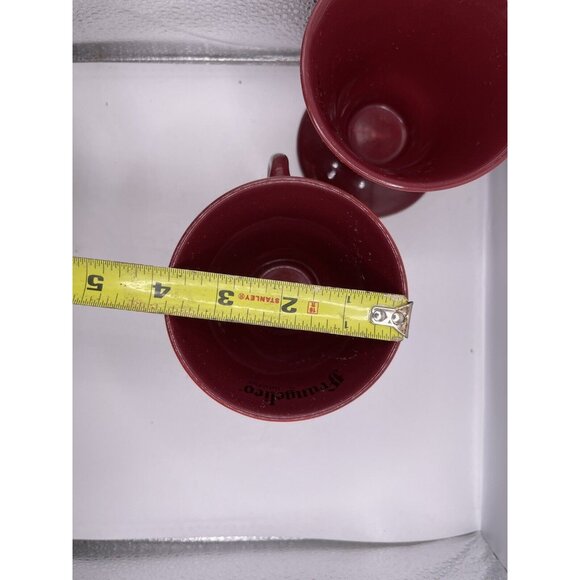 Jazzy Jesters Liqueur Expresso Cup 2 Burgandy Joker Mugs Linda Frichtel 1999 3" - Picture 8 of 8